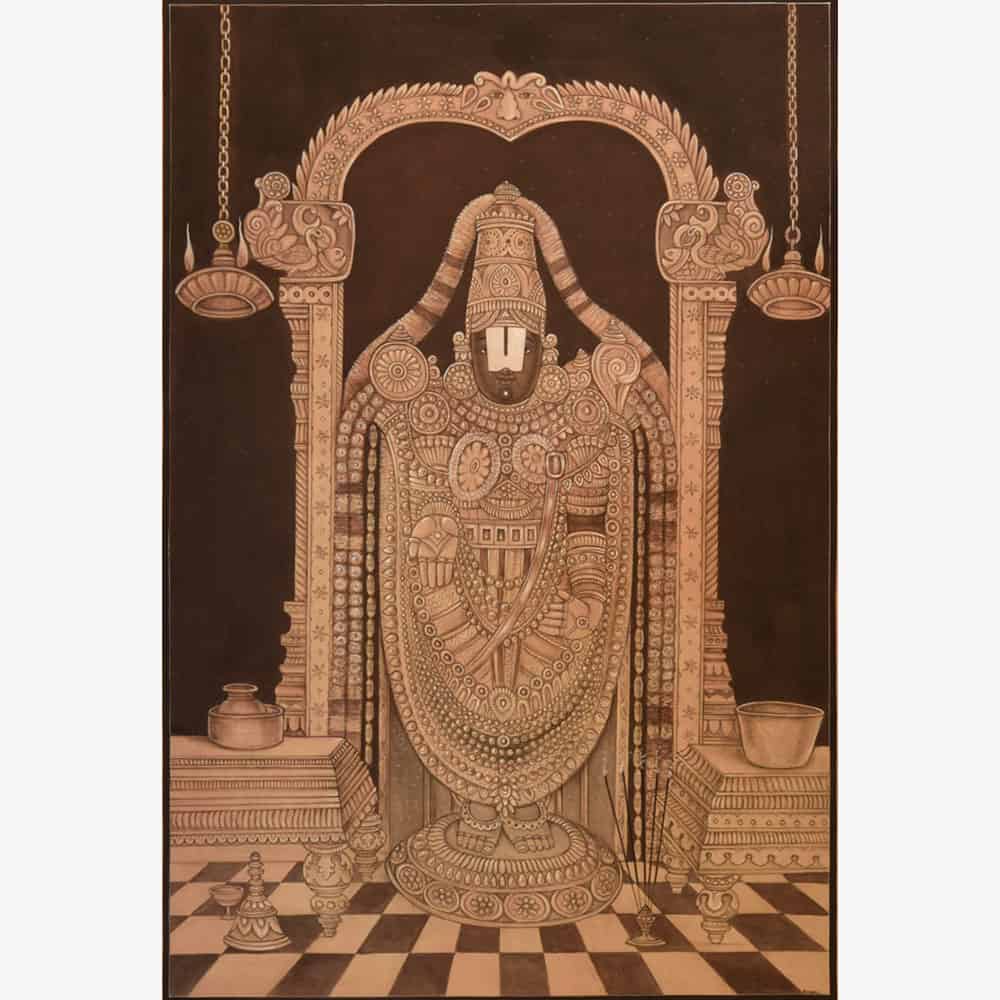 Divine Glimpse of Tirupati Balaji in Art