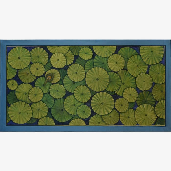 Explore the Serene Green Lotus Pond Oasis