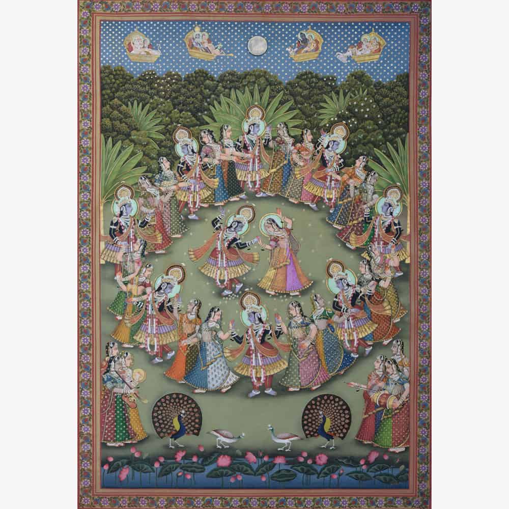 Raslila of Gopis with Krishna - 1: Celestial Joy