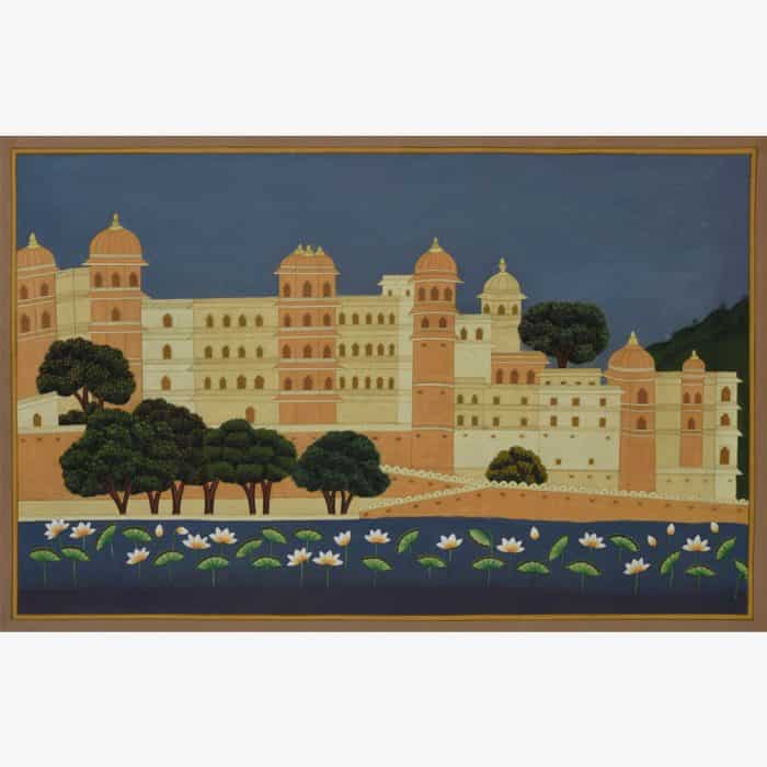 Captivating City Palace Udaipur Painting | Timeless Artistry