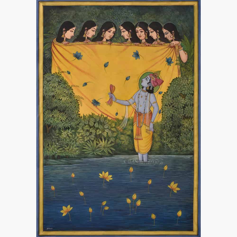 Exploring Modern Krishna and the Gopis Pichwai Art