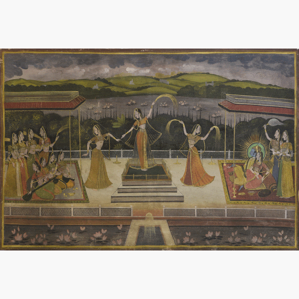 Exploring Vintage Kishangarh Gopis Pichwai Masterpiece